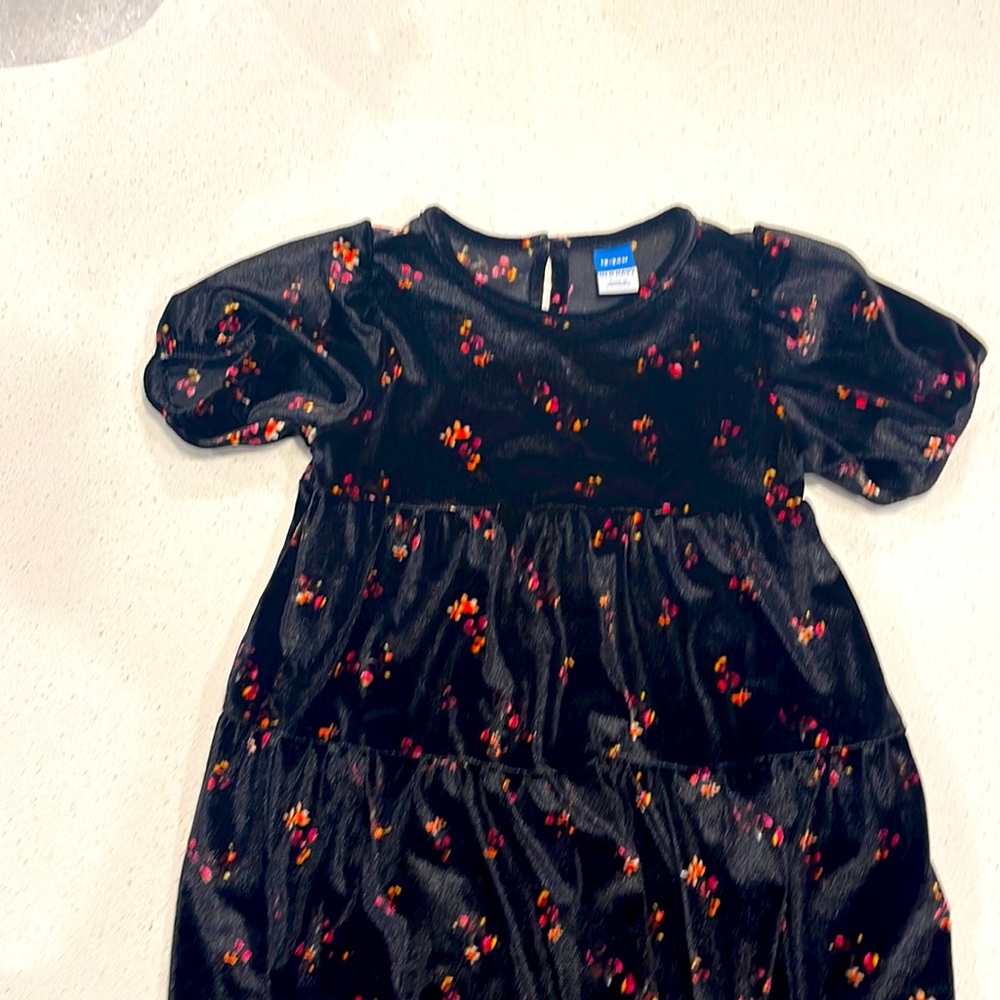 Black velvet dress
